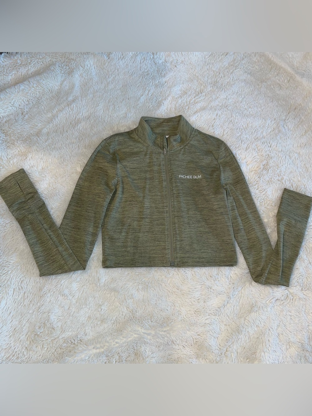 Pchee Bum Cropped Zipper Jacket Size Small
